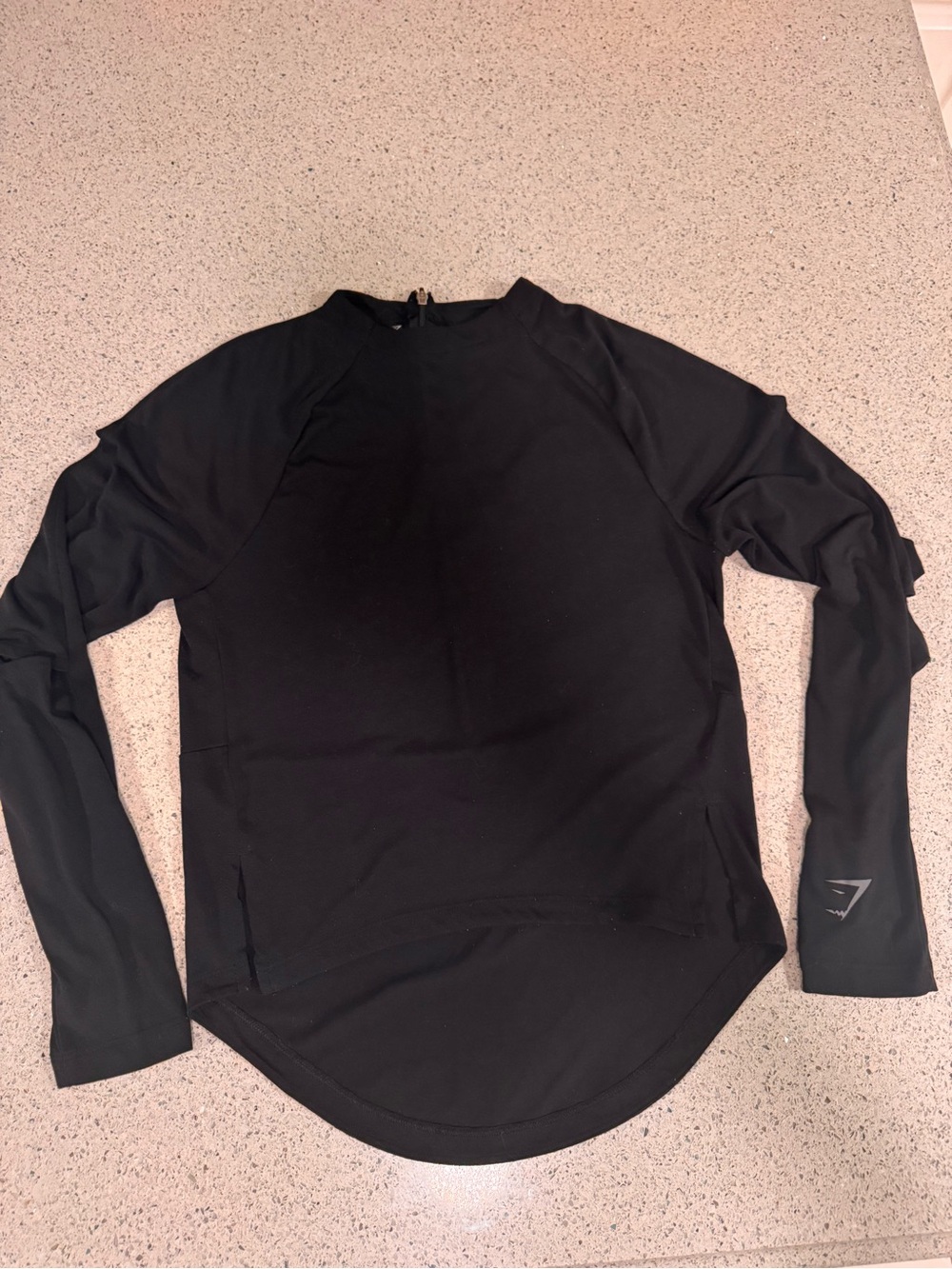 Gymshark Black Long Sleeve Training Top